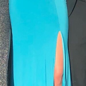Tony Bowls Blue Prom Dress